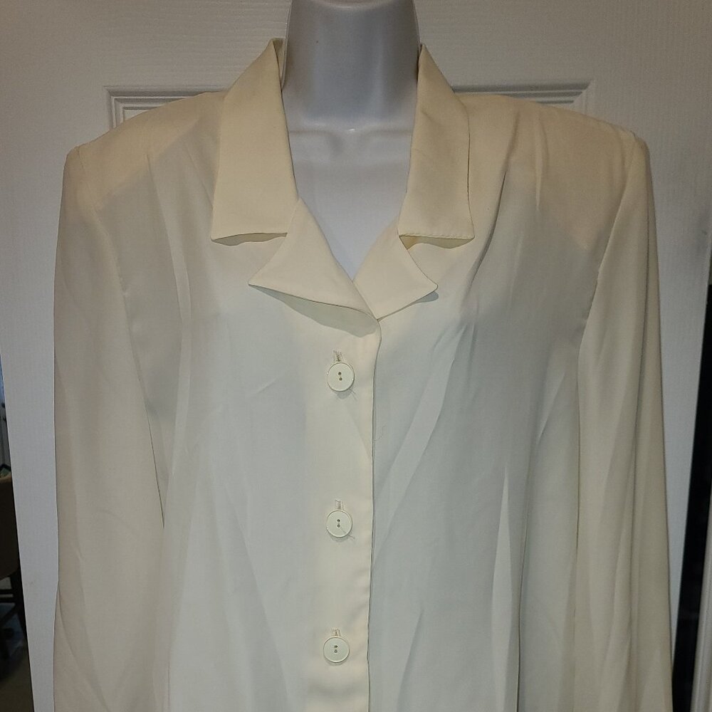 Vintage Caron Ivory Blouse
